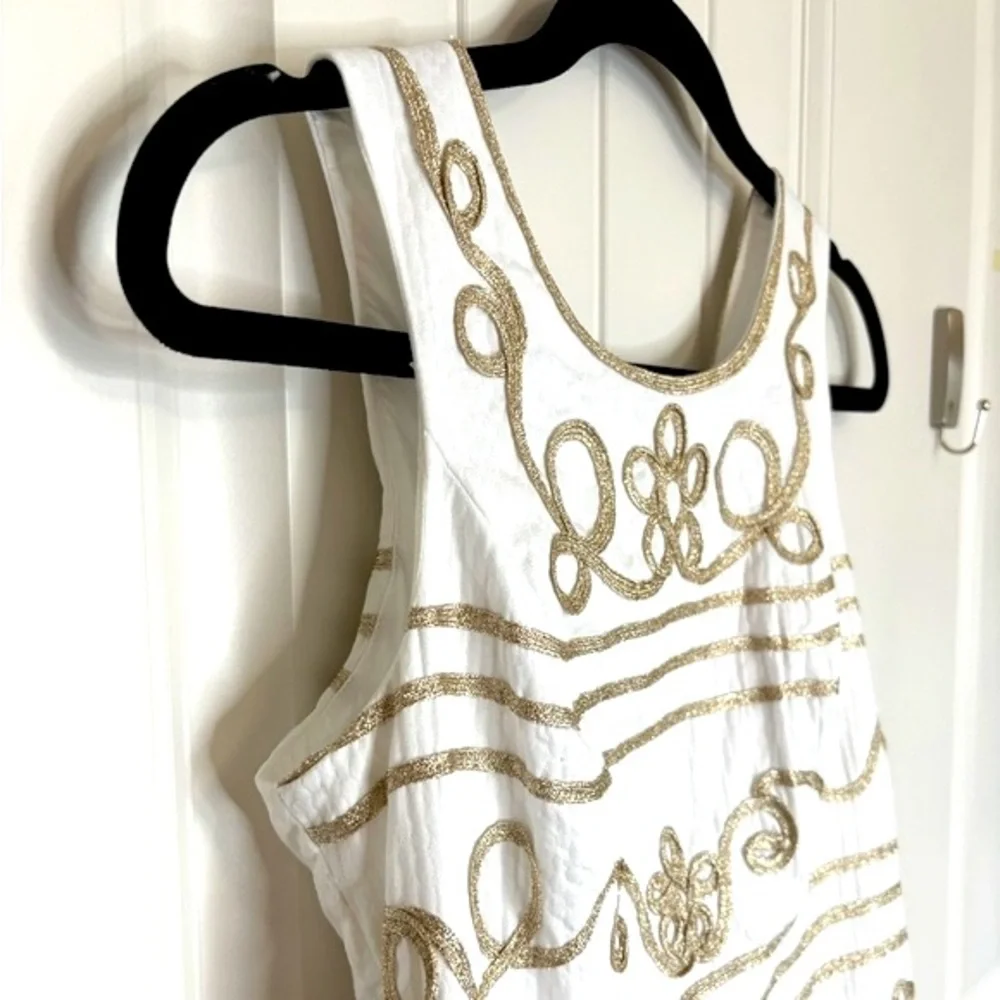 Lilly Pulitzer Lennox Resort White Gold Icing on the Cake Soutache Shift… - Picture 5 of 12